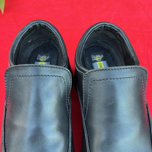 🏴󠁧󠁢󠁥󠁮󠁧󠁿 Vintage Dr. Martens MIE MONO BLACK Chunky Block Heel Loafers UK 5 - Picture 11 of 17